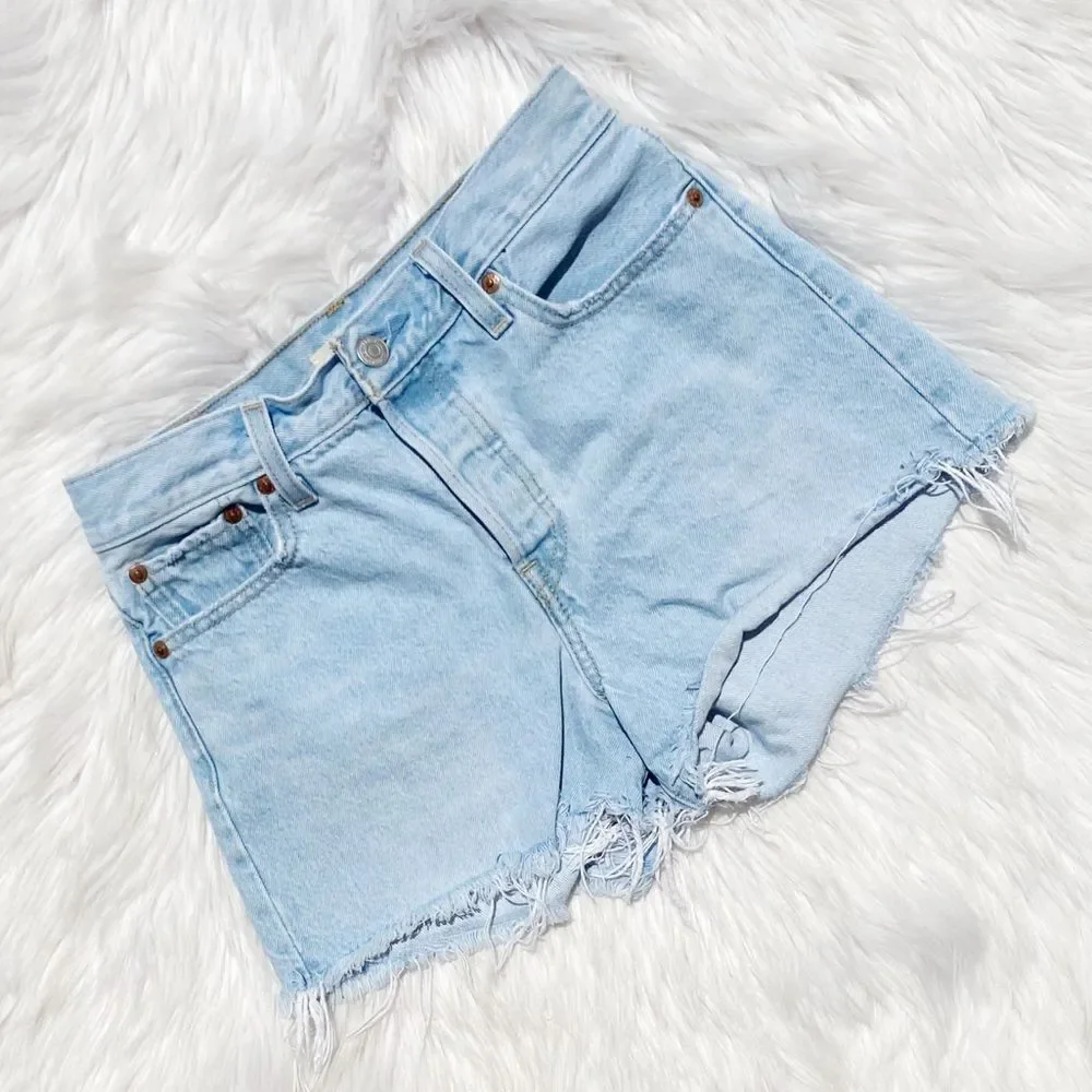 Levi’s 501 Button Fly Wedgie Jean Short Luxor Baked Size 26